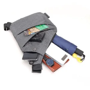 Sac poitrine homme antivol en nylon