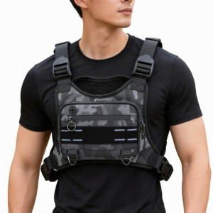 Sac Poitrine Tactique Molle Léger et Imperméable – Sac de Randonnée et Voyage Multifonction